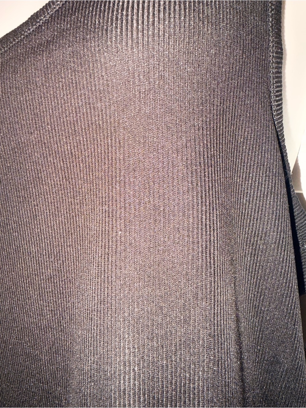 Danskin Ribbed Racerback Tank- Black, L - Picture 2 of 4